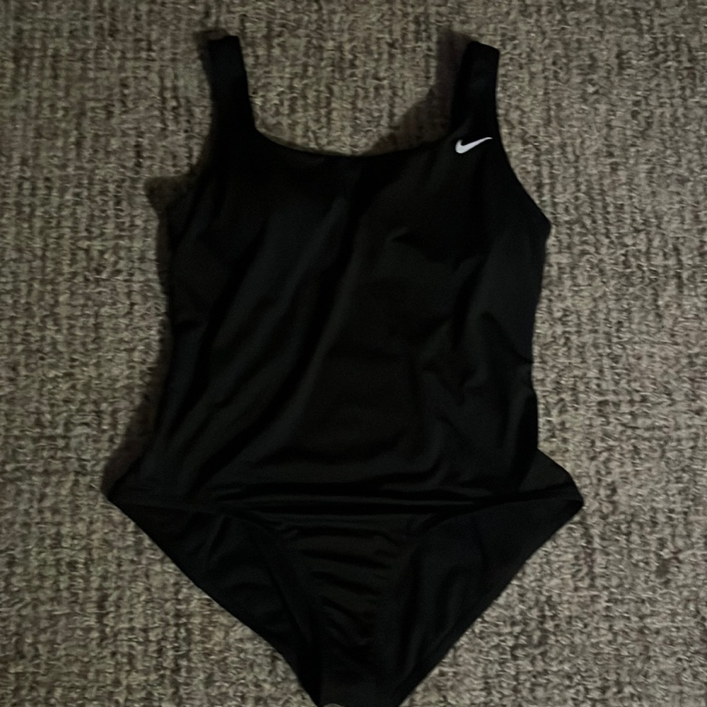 Black Nike swimming suit, open back